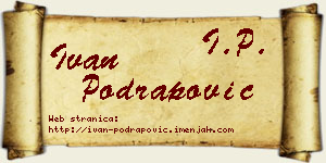 Ivan Podrapović vizit kartica
